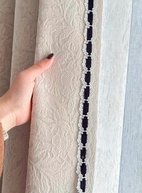 伯爵新款窗帘花边辅料装饰小饰品配件侧边织带蕾丝轻法居家DIY