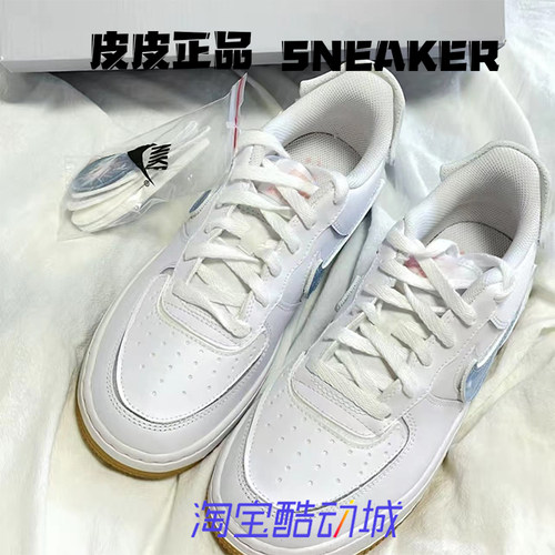 AF1白蓝魔术贴空军一号女子板鞋