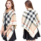 Шелковый демисезонный большой универсальный пляжный шарф