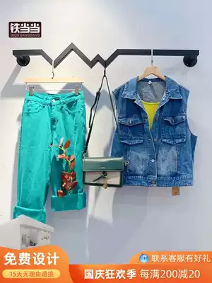 Tiedangdang clothing store display rack simple modern minimalist shelf wall hanging wall Wall clothes hanger