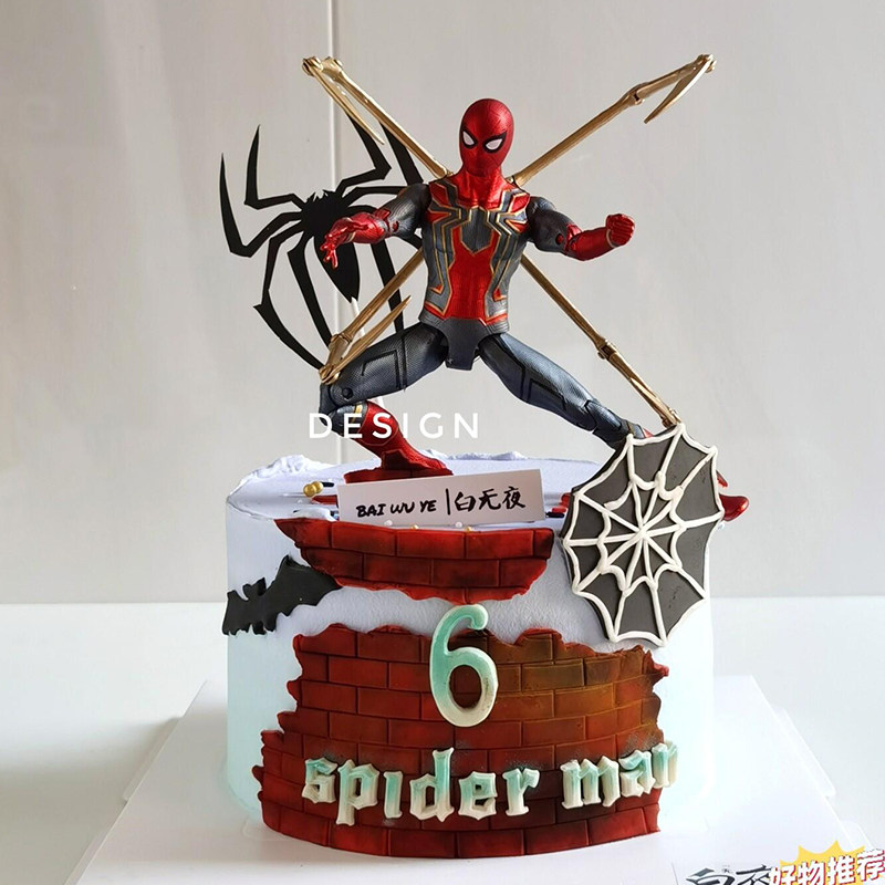 网红蜘蛛侠蛋糕装饰摆件英雄人物儿童男孩生日派对甜品台装扮插件,节庆用品/礼品,节日装扮用品,淘宝优惠券,粉丝福利购,淘宝优惠卷