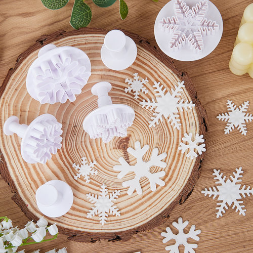 雪花翻糖模具弹簧压模饼干切模