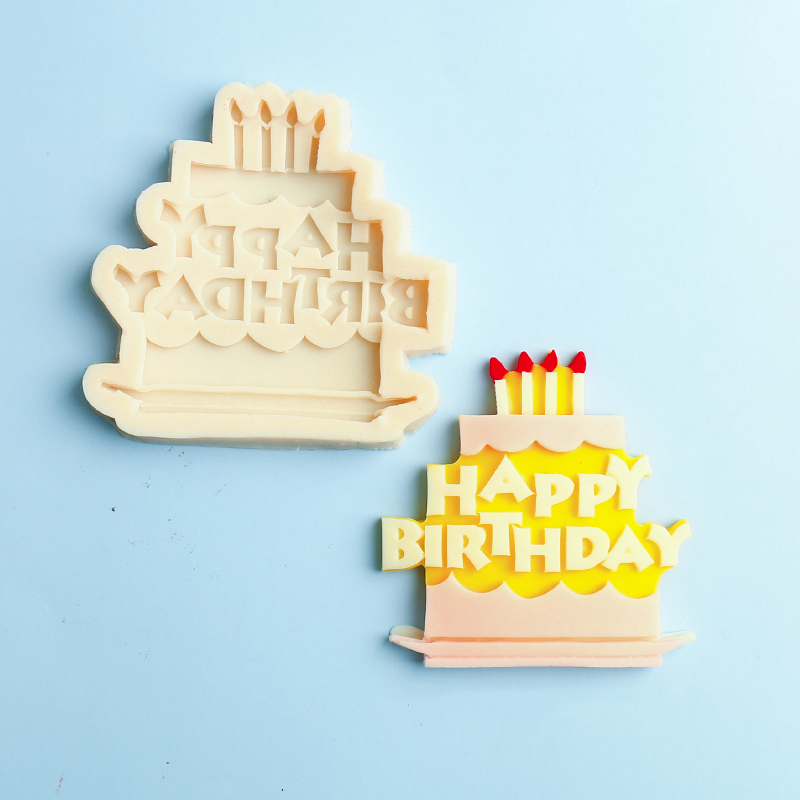 happybirthday生日快乐硅胶模具