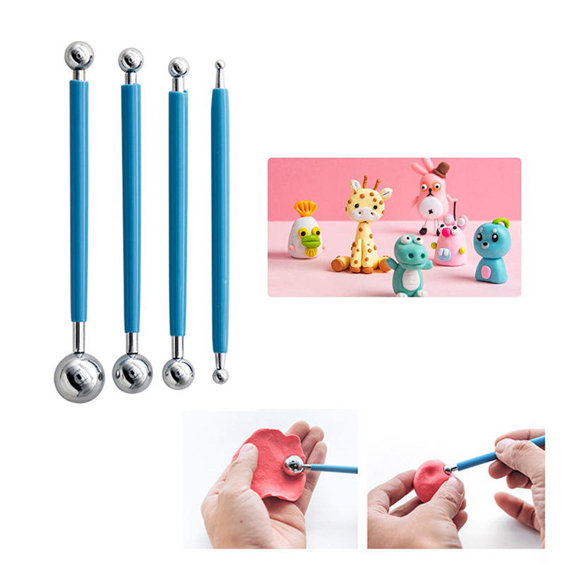 蛋糕工具不锈钢压缝钢球4件套