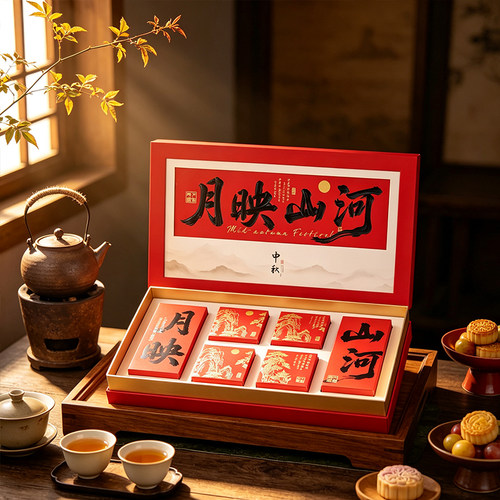 中秋2026月饼礼盒包装盒中式国风高档企业酒店送礼品盒月饼空盒