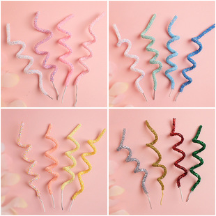 网红彩色DIY可塑性软条线蛋糕装饰插件创意可爱简约百搭场景装扮