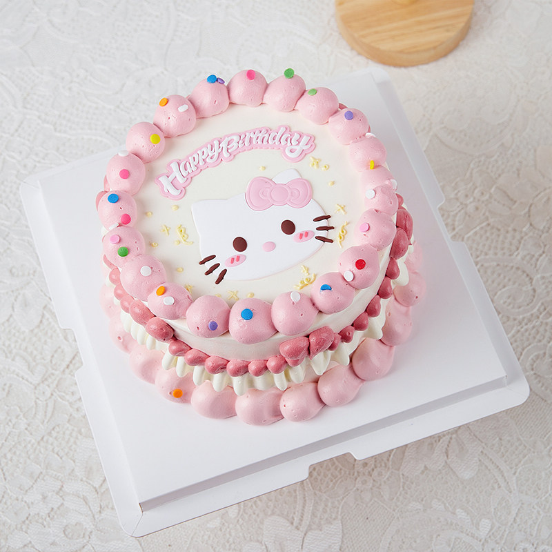 网红软胶kt猫蛋糕装饰摆件卡通儿童仿手绘happybirthday生日插件,节庆用品/礼品,节日装扮用品,淘宝优惠券,粉丝福利购,淘宝优惠卷