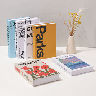 现代简约拍照道具书摆件装饰书仿真书轻奢书本书籍书柜装饰假书m