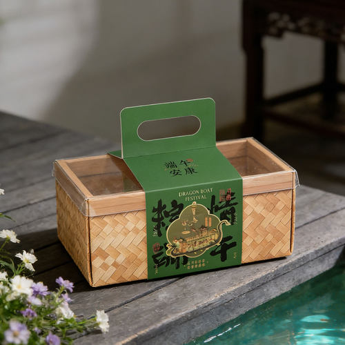 2026端午节粽子包装盒咸鸭蛋蛋黄肉粽送礼盒子高档手提空盒新款
