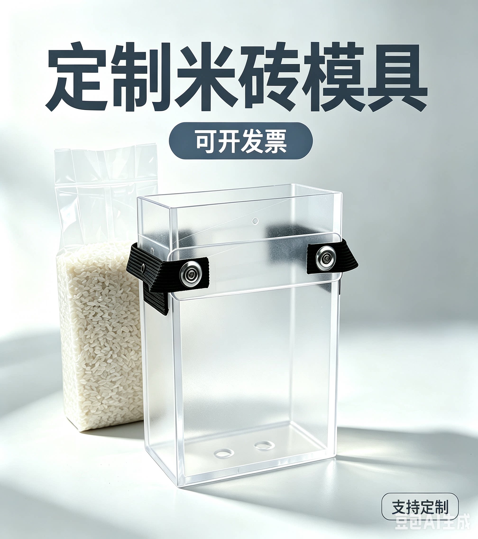 10斤大米米砖模具成型模具小米杂粮真空米盒定做定做十斤模具加厚