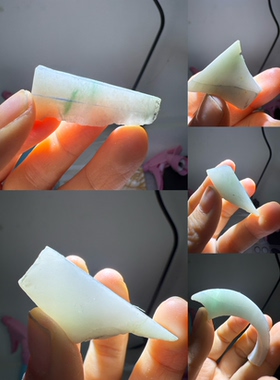 O1312种水天然缅甸翡翠边角料保真保A详情有尺寸