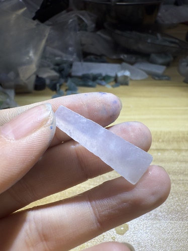 C1603冰种天然缅甸翡翠边角料保真保A假一罚三详情有尺寸