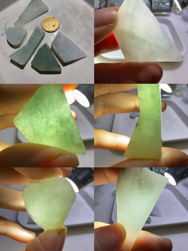 O341-350一图一盘天然缅甸翡翠A货边角料保真保A假一罚三