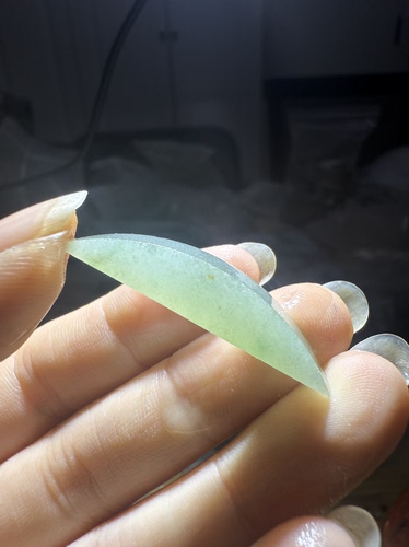 C2033糯冰晴底天然缅甸翡翠边角料保真保A假一罚三详情有尺寸