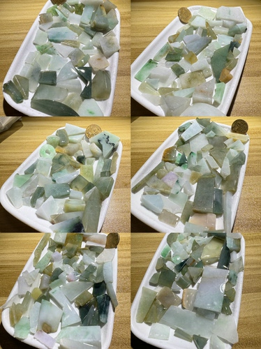 E263-270一图一盘天然缅甸翡翠边角料保真保A假一罚三