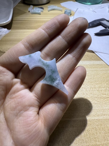 C154糯冰紫飘花莫奈花园飘花天然缅甸翡翠边角料保真保A假一罚三