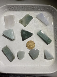 O539精选一图一盘质量好天然缅甸翡翠边角料保真保A假一罚三