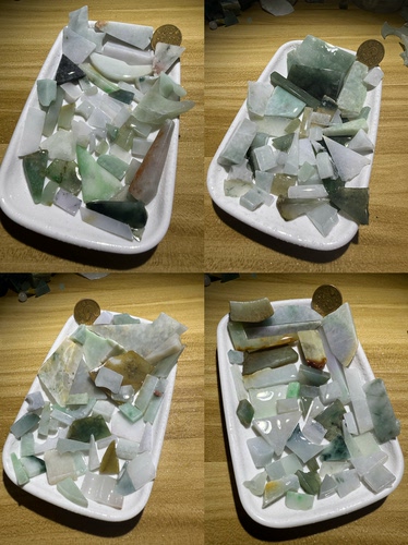 E281-285一图一盘天然缅甸翡翠边角料保真保A假一罚三