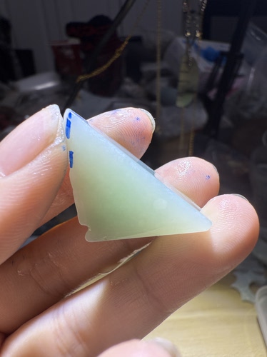 C1609高糯化胶块天然缅甸翡翠边角料保真保A假一罚三详情有尺寸