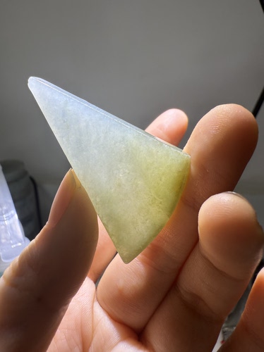 C539双彩天然黄糯冰天然缅甸翡翠保真保A假一罚三详情有尺寸