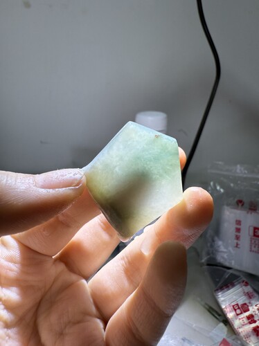 C6糯化起冰飘花天然缅甸翡翠边角料保真保A假一罚三详情有尺寸