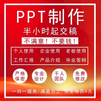 PPT设计代做制作定制美化修改工作汇报总结说课课件企业宣传演讲