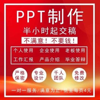 ppt制作代做定制美化修改工作汇报说课课件企业宣传演讲总结述职