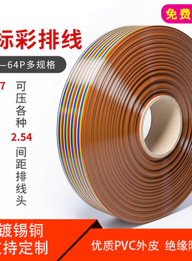 2651彩排线1.27mm间距杜邦线28AWG10/20/30/40CM纯铜芯排线端子线