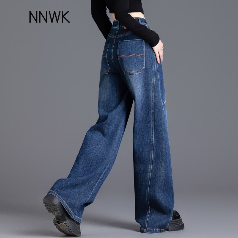女士牛仔裤女2026新款阔腿裤宽松裤子今年流行春秋直筒裤显瘦长裤,女装/女士精品,牛仔裤,淘宝优惠券,粉丝福利购,淘宝优惠卷