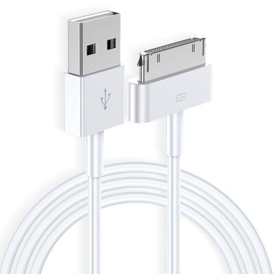 适用苹果4/4s快充数据线ipad2/3平板充电线iPhone4苹果宽口充电线