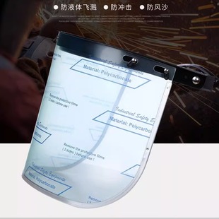 蓝鹰 霍尼韦尔面屏防冲击飞溅安全帽透明全脸打磨耐高温防化面罩