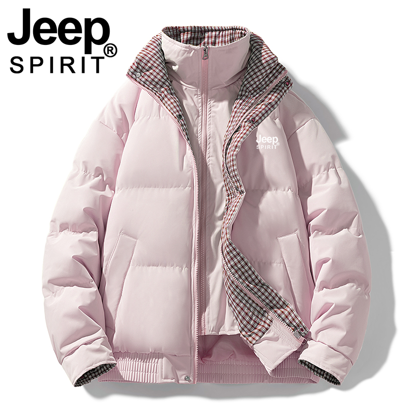 JEEP棉衣女2025新款冬季保暖袄子超好看面包服加厚羽绒棉服外套