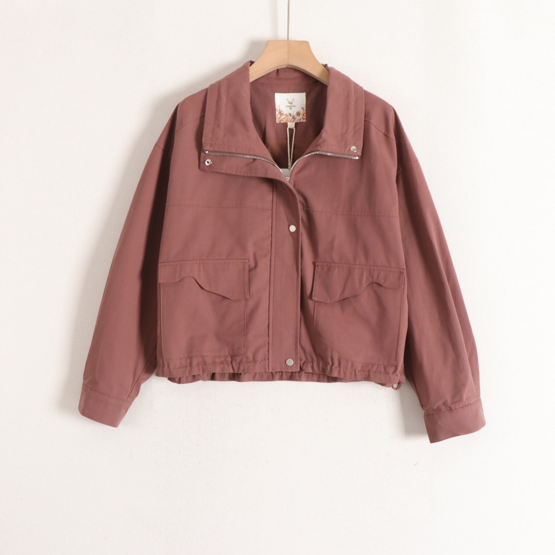 【言】纯棉宽松显瘦简约百搭休闲文艺风短外套女26春装新款撤柜,女装/女士精品,短外套,淘宝优惠券,粉丝福利购,淘宝优惠卷