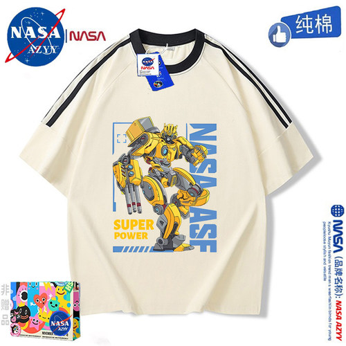 NASA大黄蜂男童纯棉短袖T恤上衣