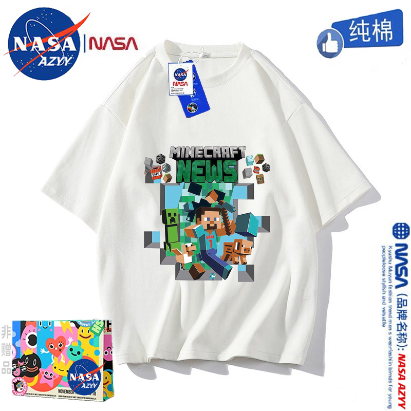 NASA我的世界男童短袖T恤亲子装