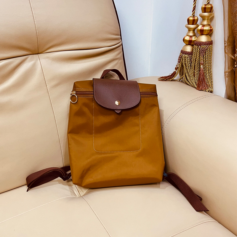 新款A4尼龙防水布双肩背包男女通用大容量轻便可折叠手提外出书包