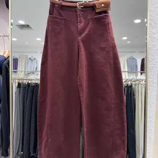 高腰宽松显瘦百搭休闲弯刀裤 韩版 焕0.73 女秋冬新款 阔腿休闲裤