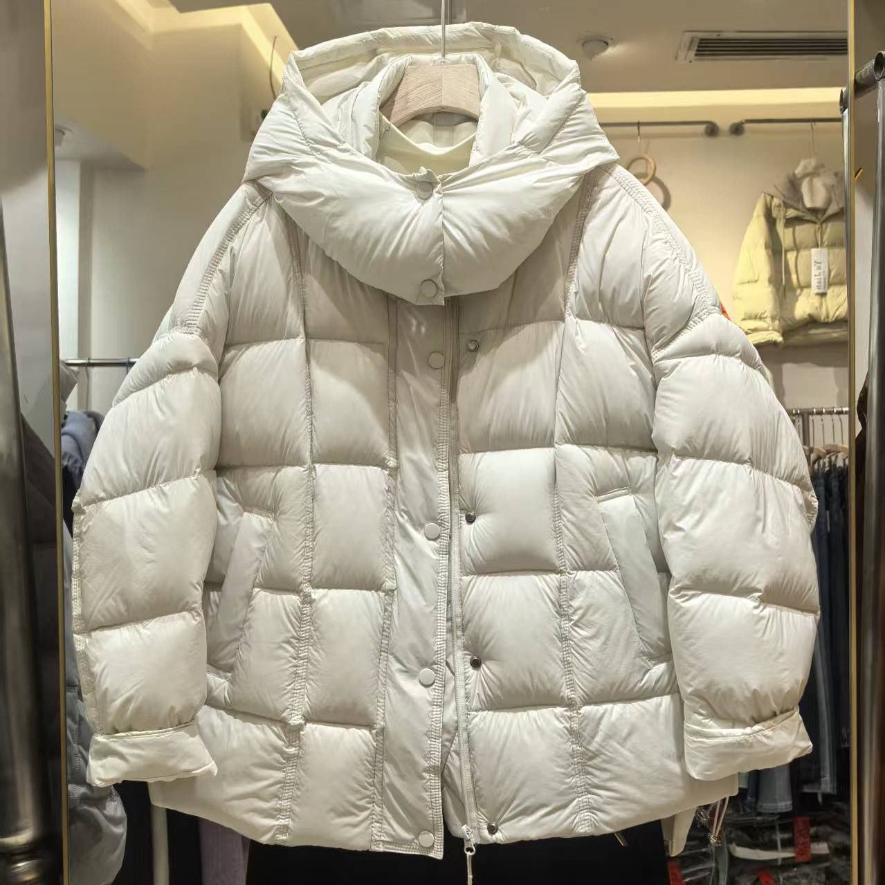 连帽羽绒服女冬季新韩版宽松显瘦百搭休闲加厚保暖面包服雪0.51