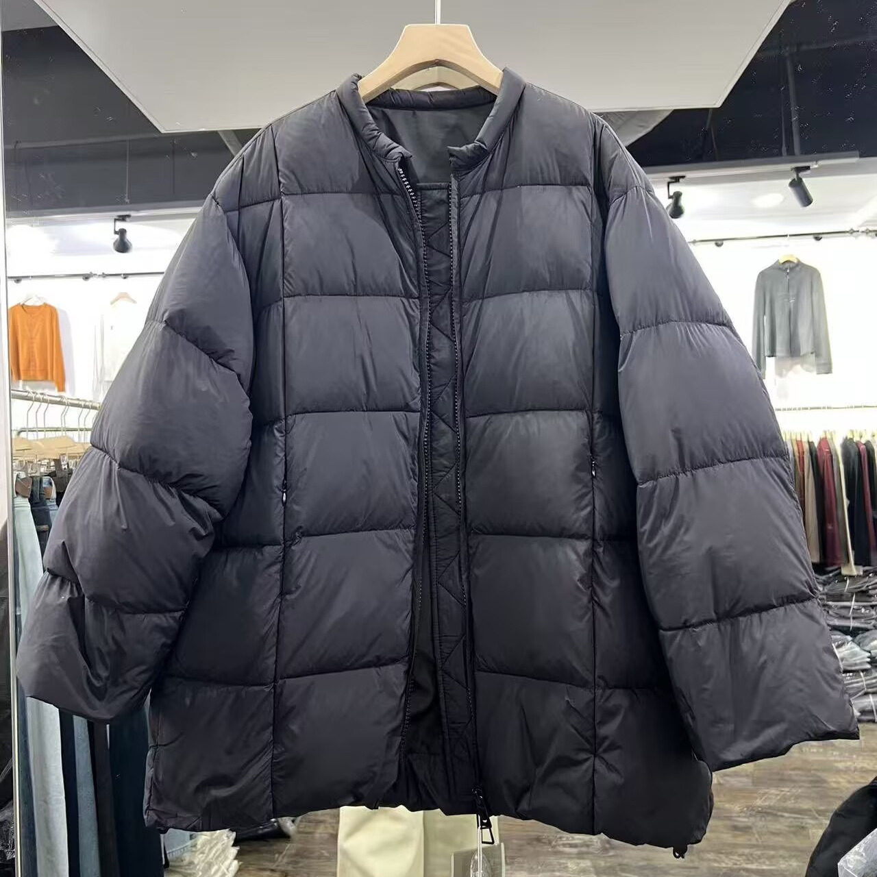 圆领羽绒服女冬季新款韩版百搭宽松休闲加厚保暖面包服世0.6