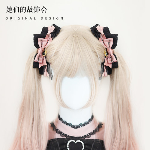 雷系量产型日系蕾蕾双马尾发夹