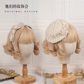 Lolita头饰法式 复古cla系发箍发夹优雅花朵蝴蝶结小帽子手作小物