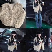 欧尼泰迪卷卷毛马甲韩系加厚仿羊羔毛无袖 坎肩 马甲秋冬上衣新款