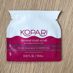 满百包邮KOPARI椰子油红糖身体磨砂膏片片10ml全身清洁去角质