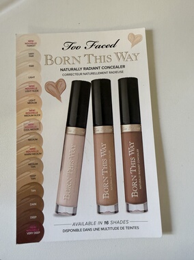 Too faced三色遮瑕膏试色小样仅试色