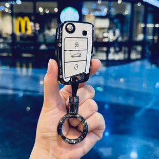 适用大众速腾TPU全包钥匙套专用宝来朗逸POLO迈腾帕萨特保护壳包