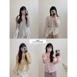 11.9开89元 绑带抹胸 3件 艺术感穿搭 系扣腰绳上衣夏日防 5.22