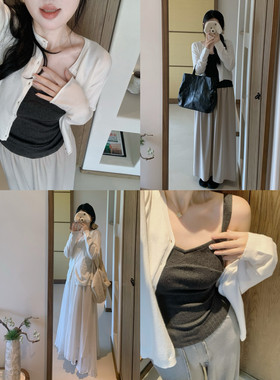 城南边儿9.13愉悦触感开衫~系扣圆领针织外搭小兔绒包芯纱软弹上