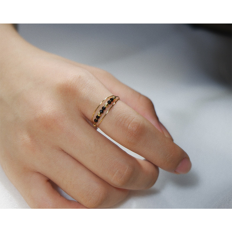 unelge手作新品尖晶石14k包金