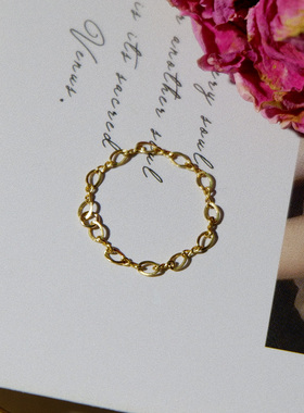 UNELGE女包金原创不褪色戒指