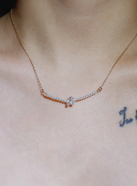 UNELGE珍珠14k包金女通勤项链